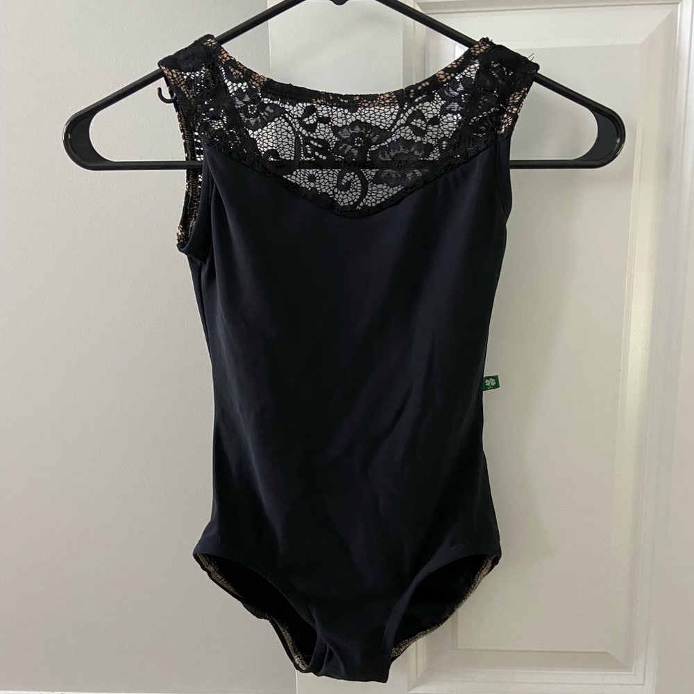 Luckyleo Black Lace Breeze Leotard Size Small